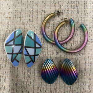 Lot of (3) Vintage Earrings